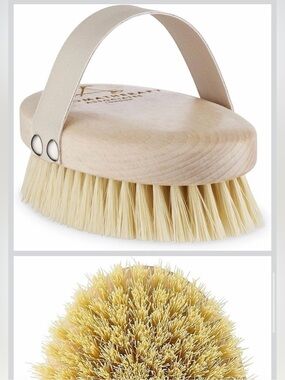 NWT Wooden Dry Brush - Cactus Bristles
